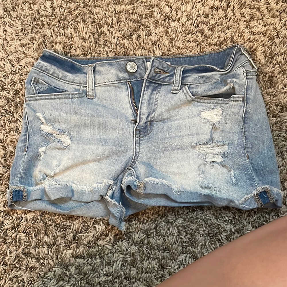 Jean shorts, low rise
